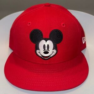 New Era Mickey Mouse Red 59Fifty Fitted Hat